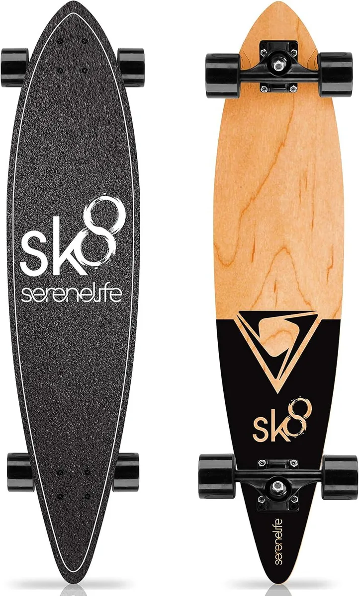 SereneLife SereneLife SL7SBBK 8 in. skateboard 70x51 mm wheels 220 lbs — product photo