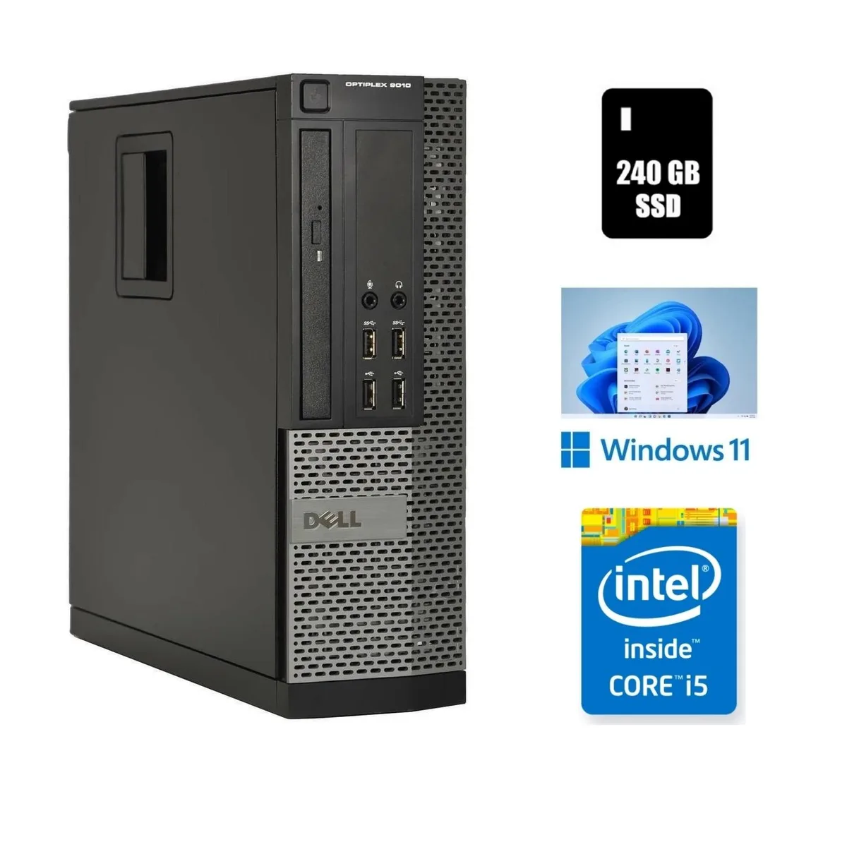 Small black Dell OptiPlex 9010 desktop tower