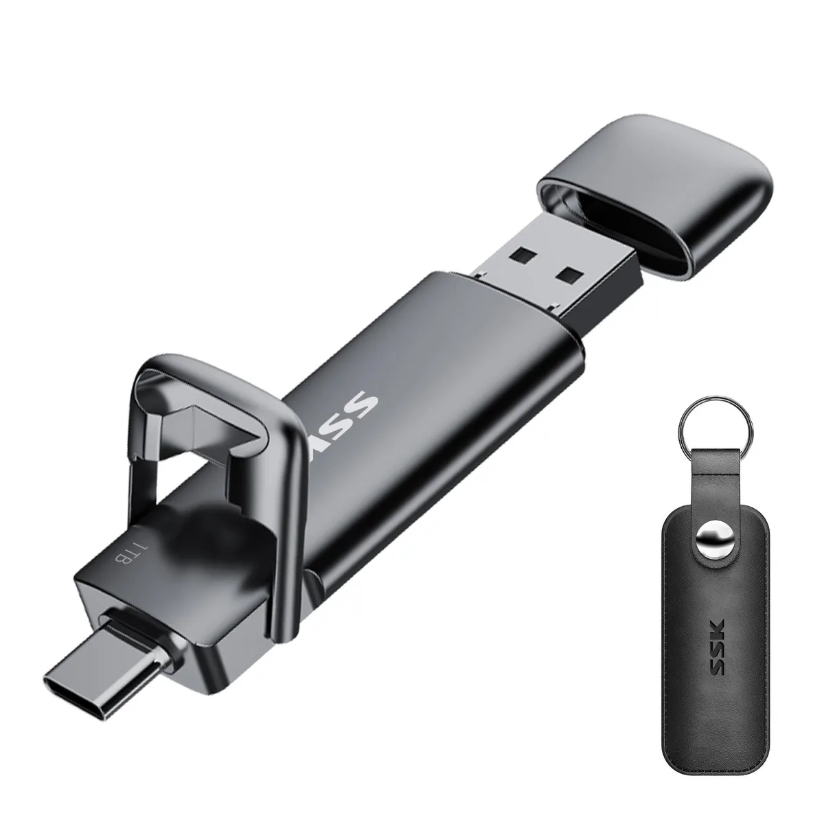 SSK SSK 1TB USB 3.2 Gen 2 Dual Drive portable SSD — 제품 사진