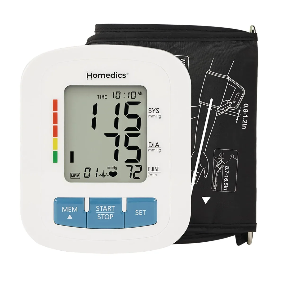  Homedics BPA-800-WT 300 Series Blood Pressure Monitor — produkto nuotrauka