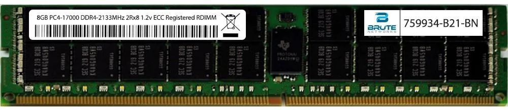 Green 288-pin DDR4 RDIMM with black memory chips and gold contacts