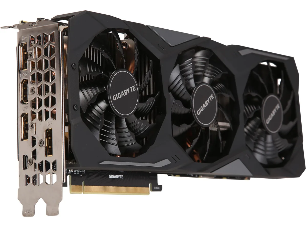 GIGABYTE GeForce RTX 2080 SUPER Gaming OC triple-fan graphics card with metal backplate