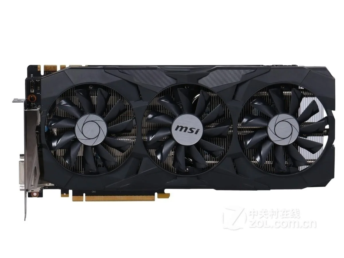 MSI GeForce GTX 1070 DUKE graphics card with dual-fan cooler in black and silver finish