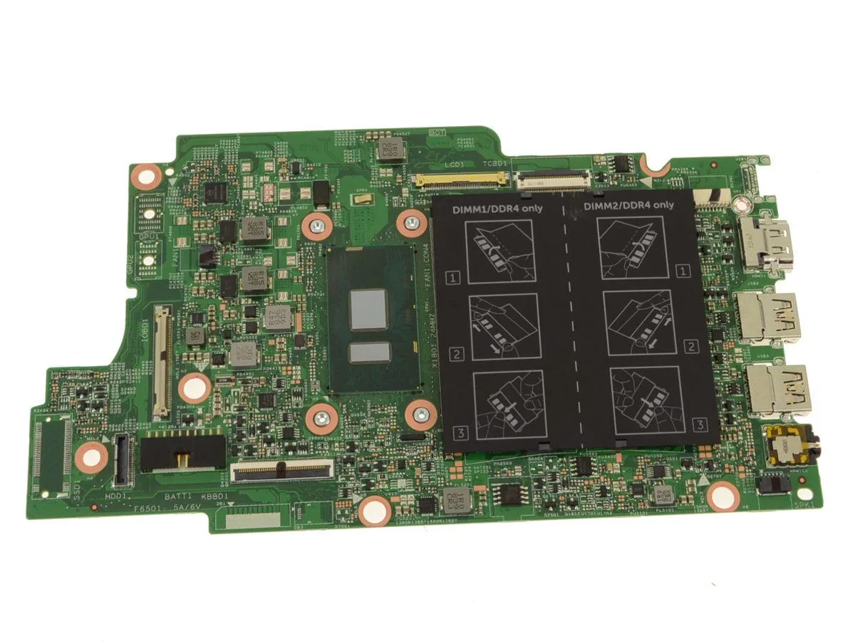 DELL DELL Inspiron 5378 5578 2-in-1 Motherboard H95D5 Core i3-7130U 2.7GHz — photo du produit