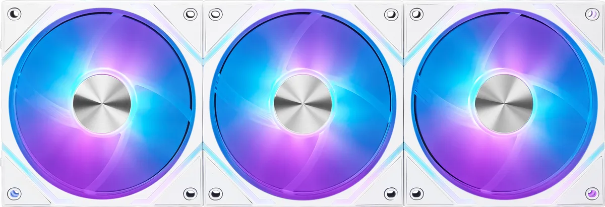 MSI MSI MPG EZ120 ARGB WHITE-3W 120mm case fan 3-pack — product photo