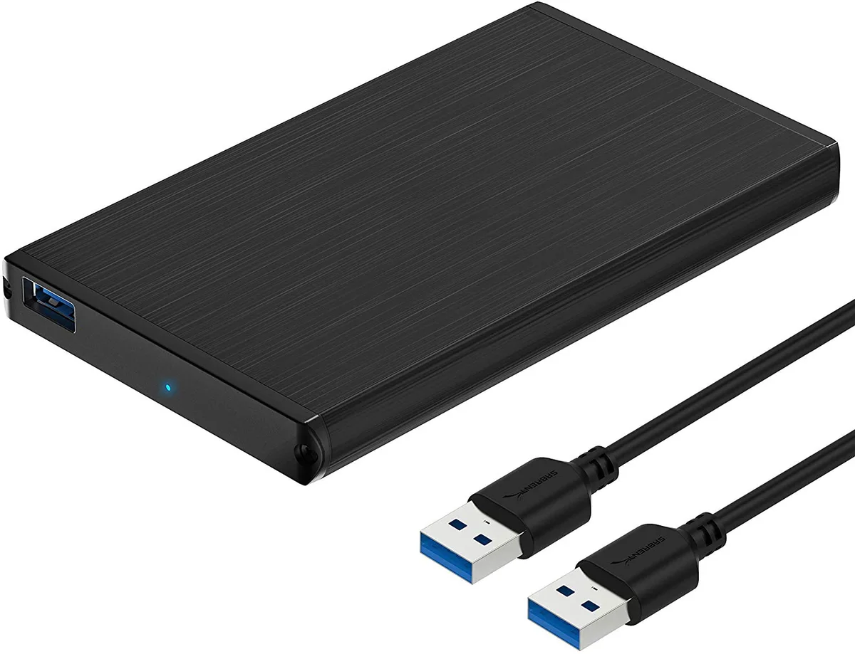 Sabrent Sabrent EC-UK30 2.5" SATA USB 3.0 Aluminum Drive Enclosure, Black — 제품 사진