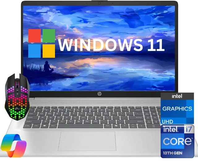 HP HP 17 laptop Intel Core i7-1355U 64GB 512GB SSD 17.3" FHD — photo du produit