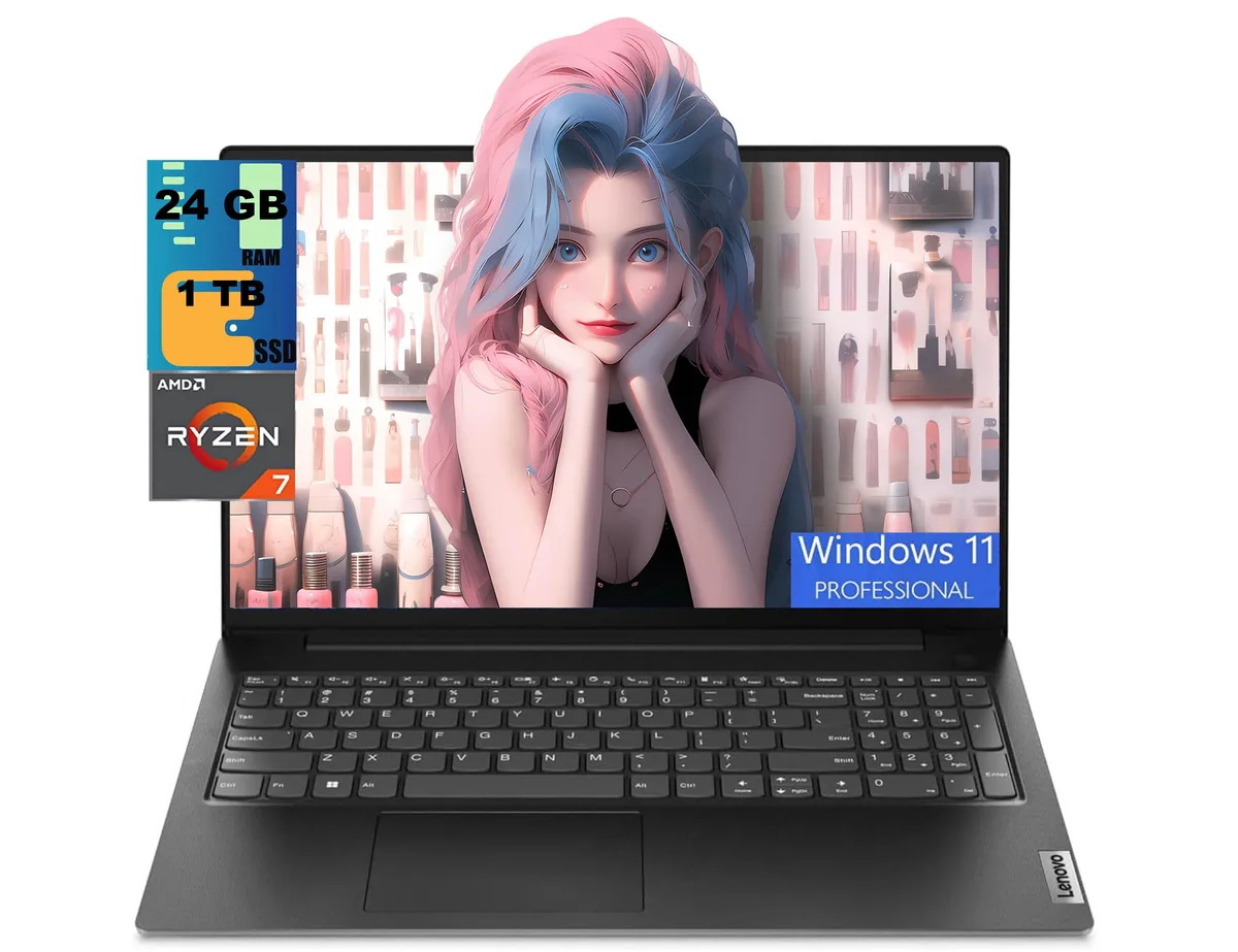 Lenovo Lenovo V15 laptop AMD Ryzen 7 7730U 24GB 1TB — product photo