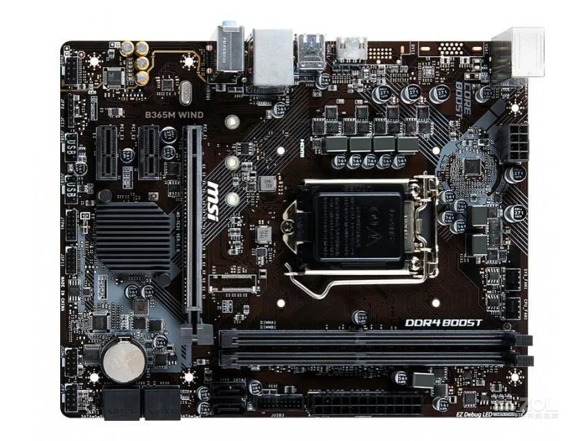 Green Micro ATX motherboard with silver PCIe slots and black memory sockets