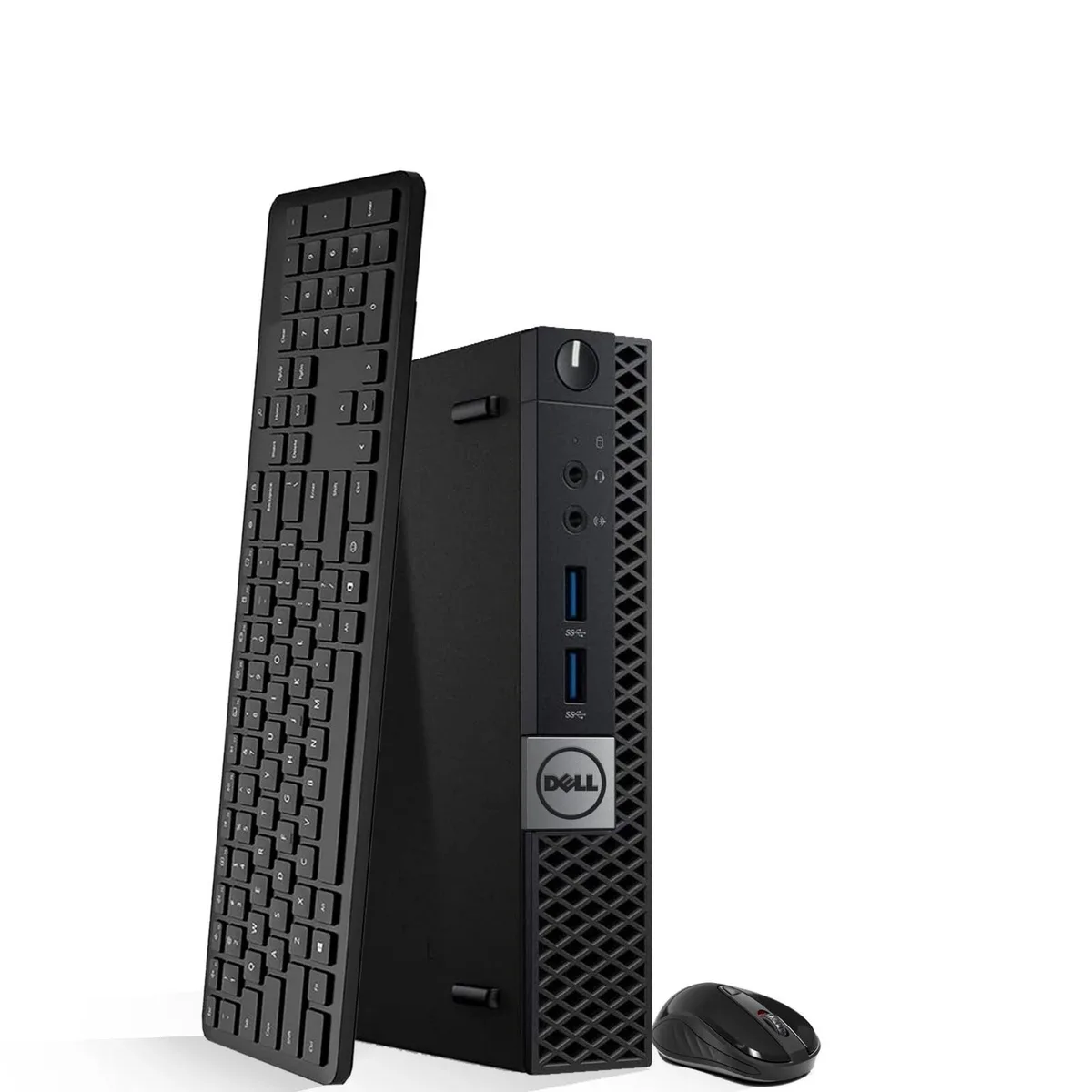 Compact black Dell OptiPlex 7050 Tiny desktop PC