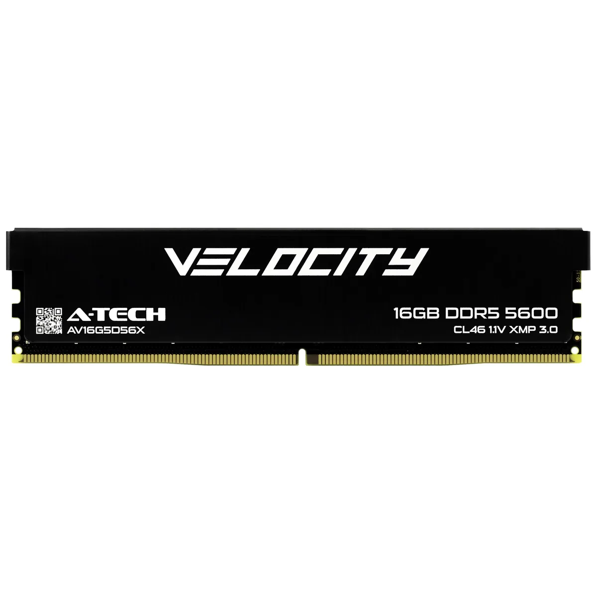 A-Tech A-Tech Velocity 16GB DDR5 5600MHz CL46 Black desktop RAM — product photo