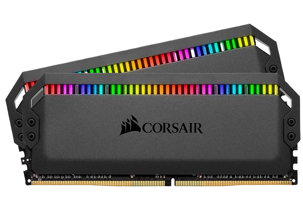 Corsair Corsair Dominator Platinum RGB 32GB (2x16GB) DDR4 3466 CL16 CMT32GX4M2C3466C16 desktop RAM — product photo