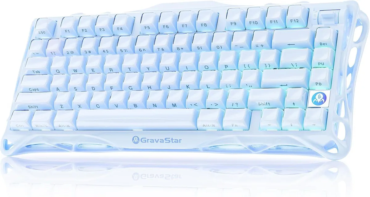 WISDUM WISDUM Mercury K1 75% Blue Gaming Keyboard — product photo