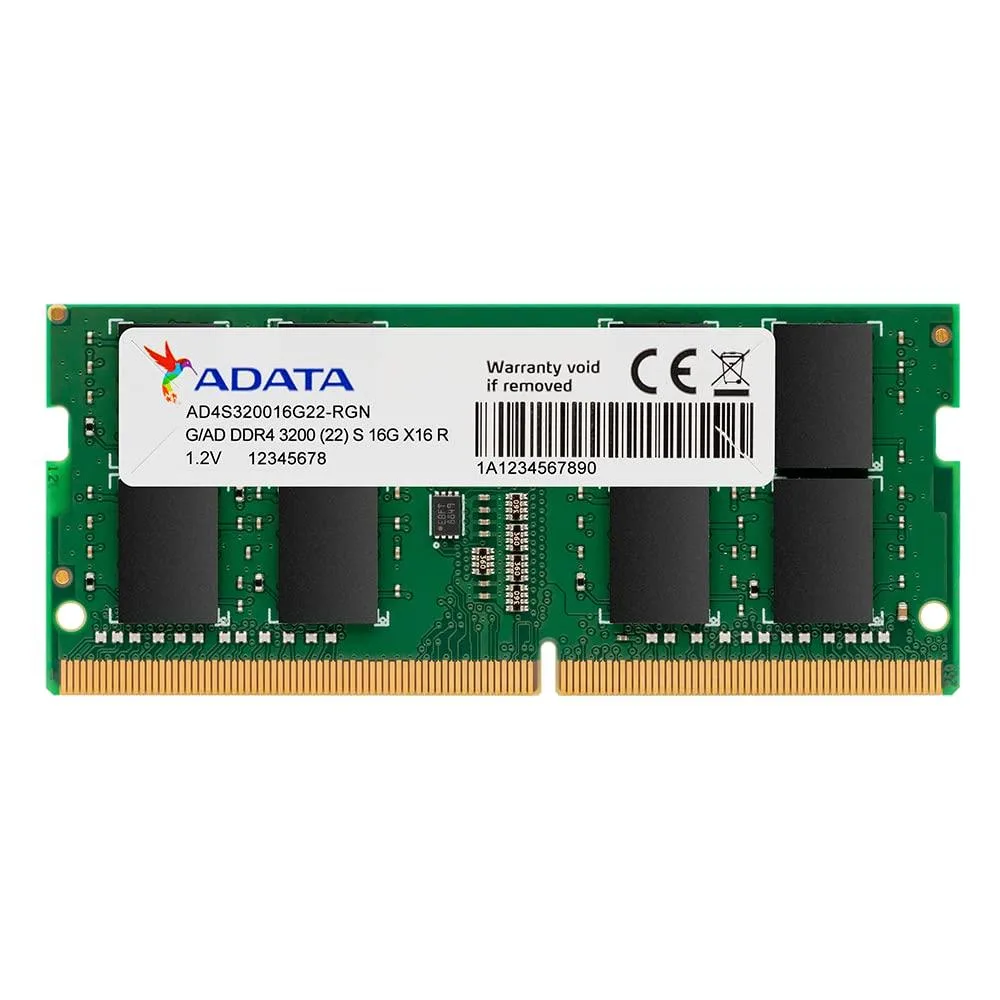 ADATA ADATA Premier 16GB DDR4 3200MHz CL22 260-Pin SODIMM laptop RAM — produktfoto