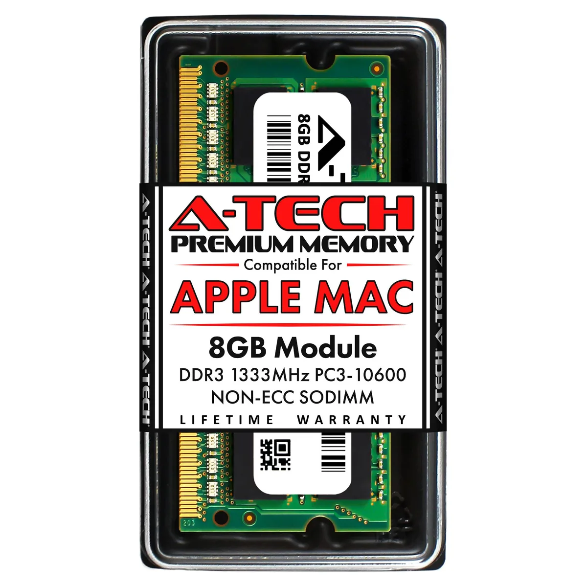 A-Tech A-Tech 8GB DDR3 1333MHz PC3-10600 SODIMM 204-Pin memory upgrade — produktbilde