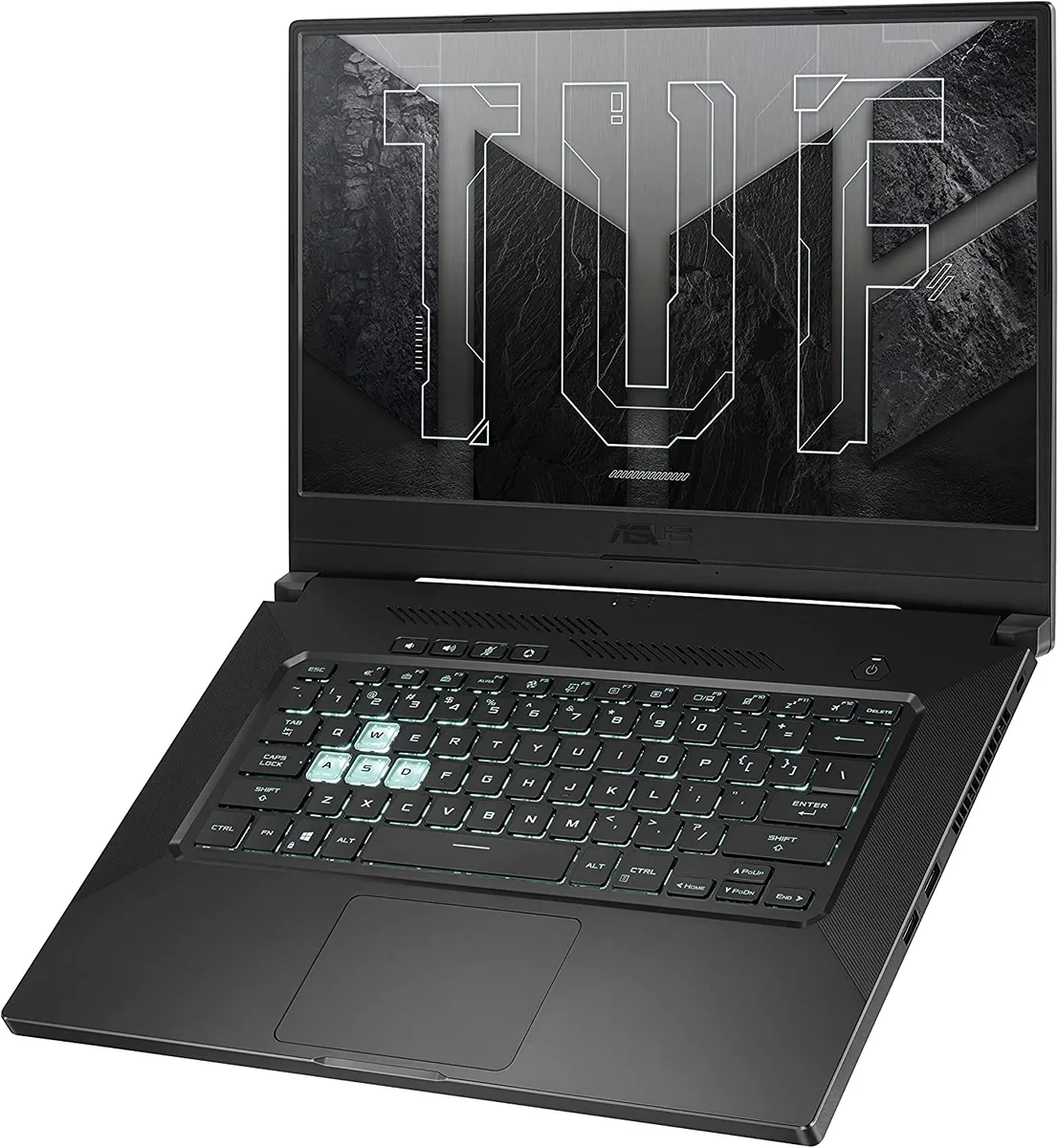 ASUS TUF Dash 15 2021 gaming laptop in Eclipse Grey, ultra slim profile