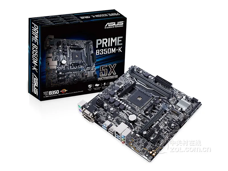 Green micro-ATX board with AM4 socket, two DDR4 slots, four SATA ports, one M.2 slot, DVI and VGA outputs, Realtek audio and LAN chips