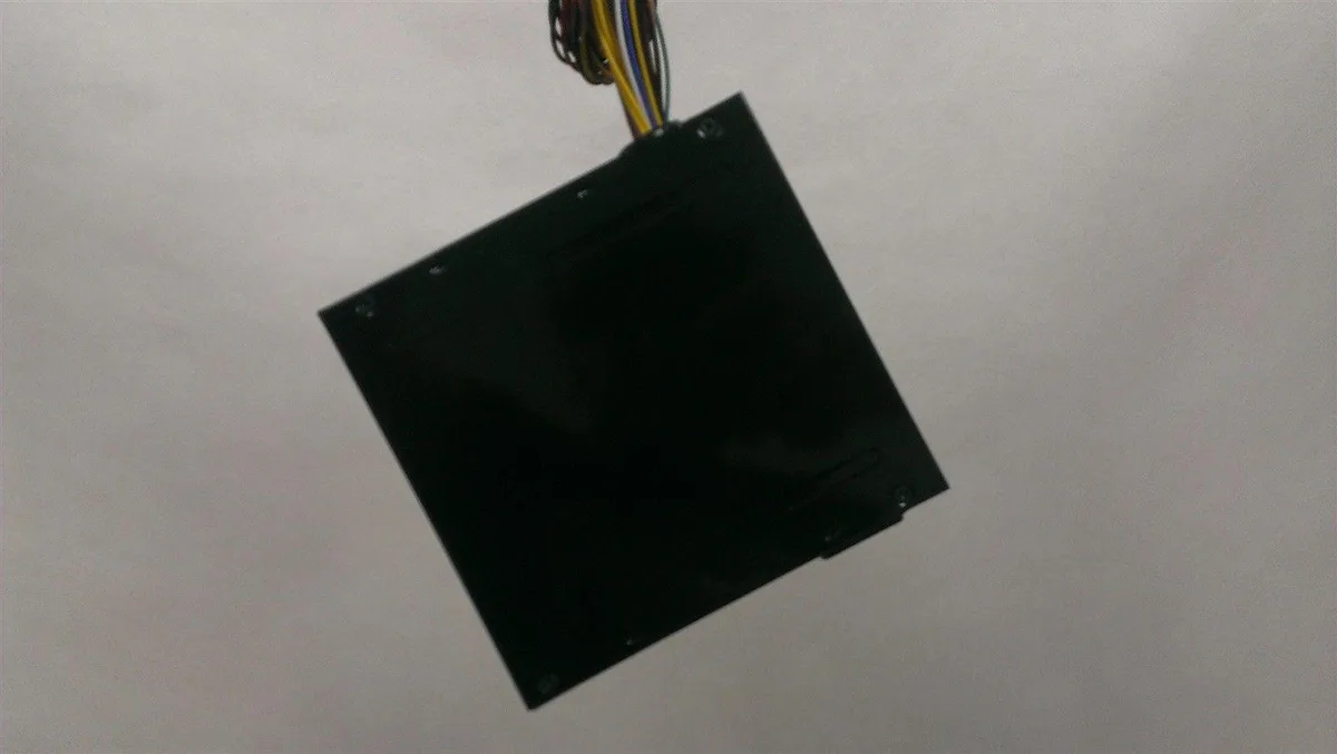 Grey ATX power supply, reduced depth, single 80mm fan