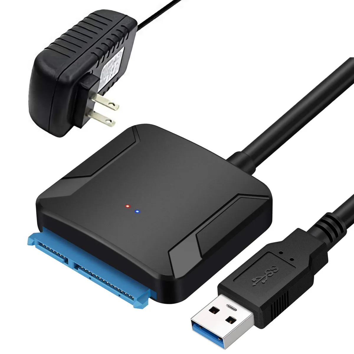 IHDAPP IHDAPP SATA to USB 3.0 Adapter 2.5 3.5 inch with 12V 2A Power Supply — tuotekuva