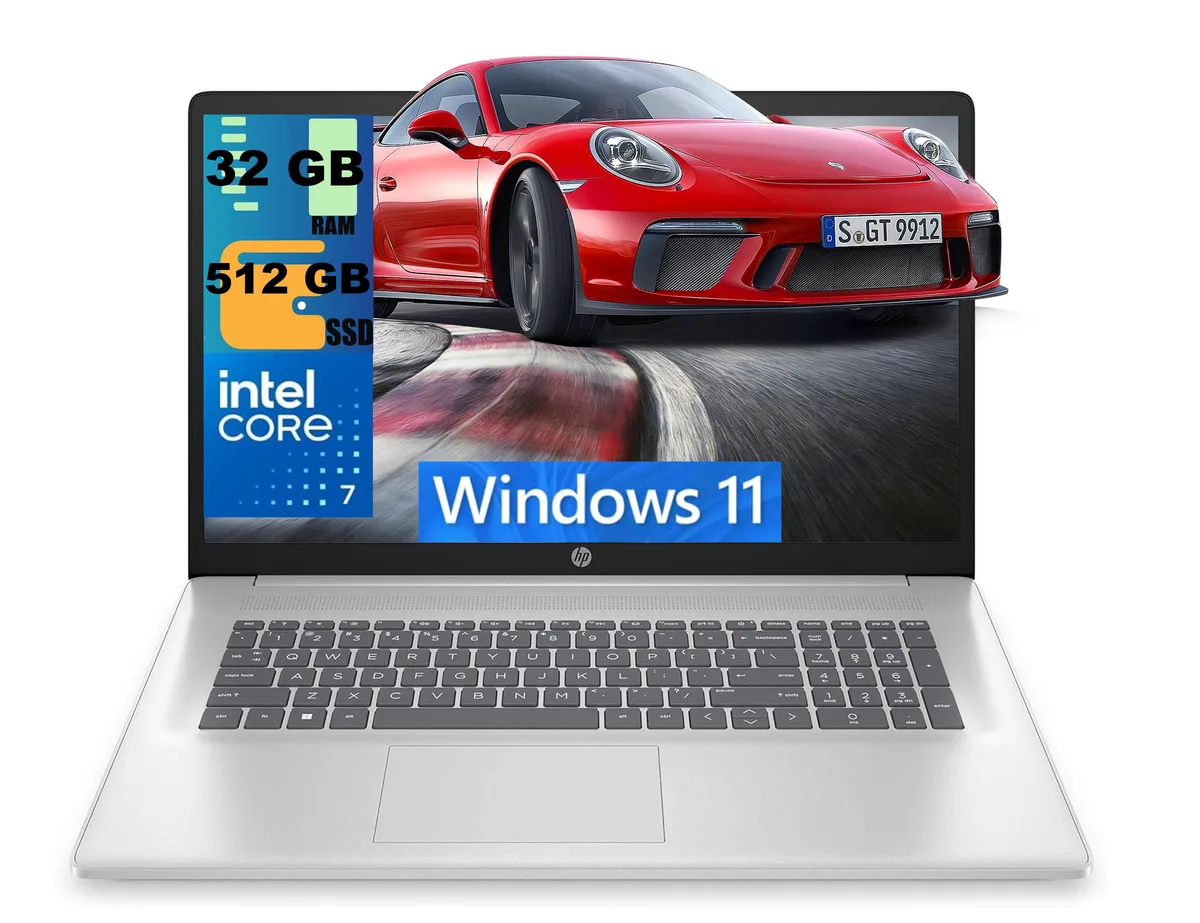 HP HP 17 laptop Core 7 150U 10-core 32GB 512GB 17.3" HD+ touchscreen Silver — photo du produit