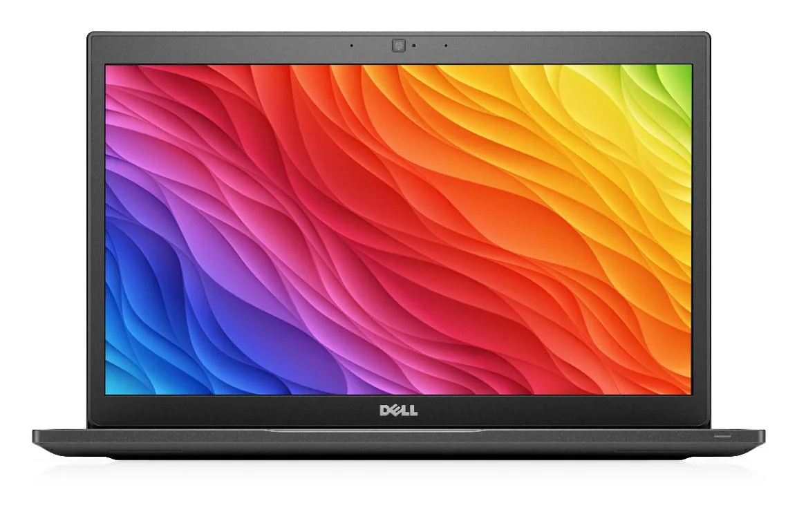 Black Dell Latitude 7480 14.0 inch non-touch laptop closed lid