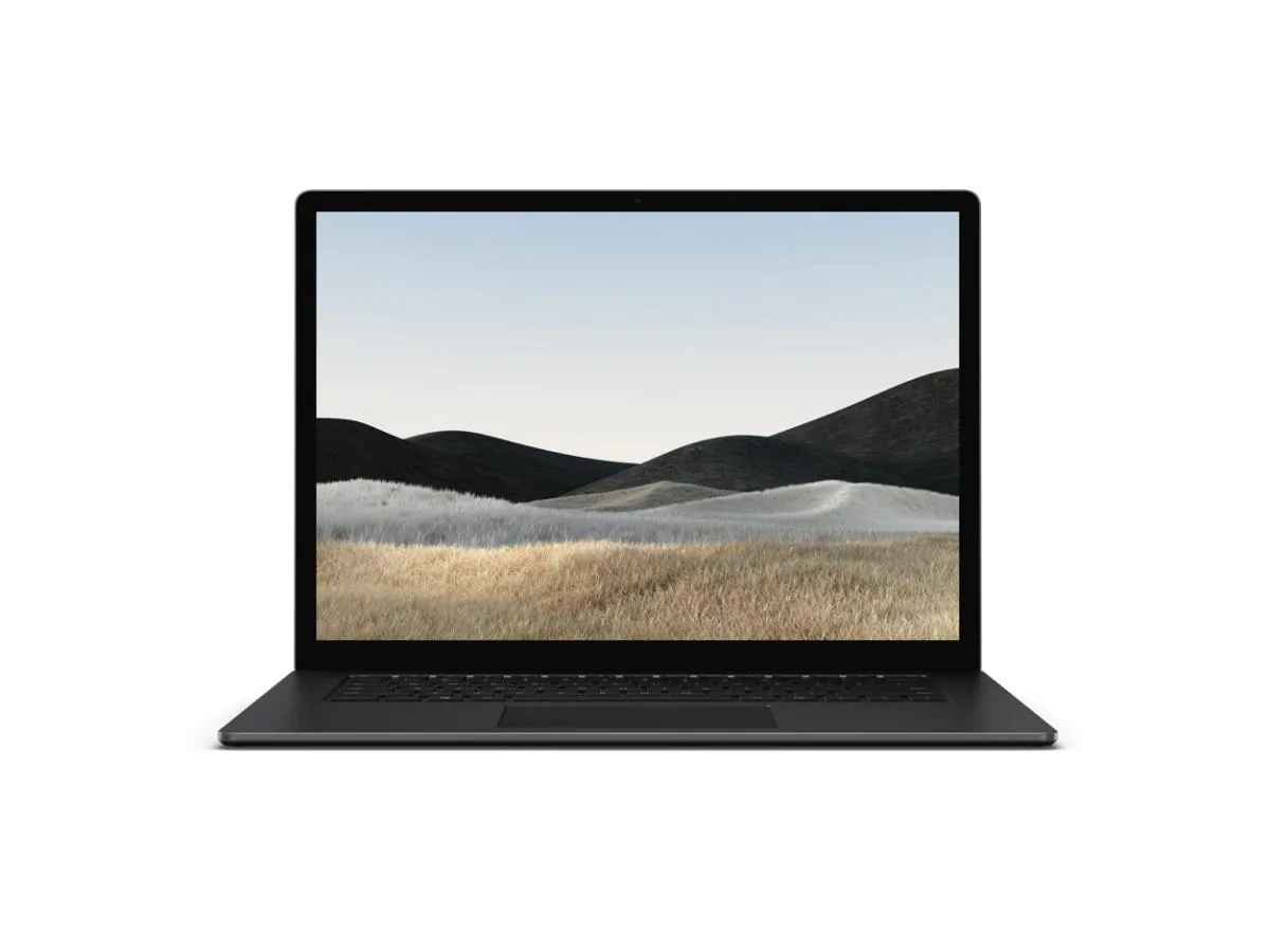 Matte black 15 inch laptop with metal palm rest and 3:2 touchscreen