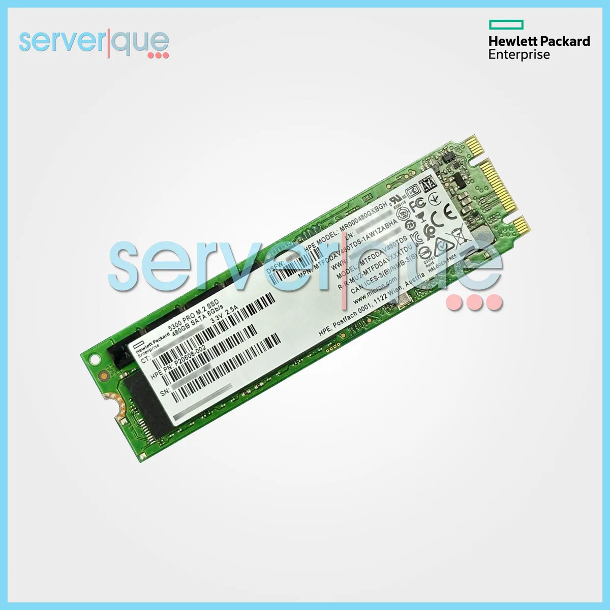 HPE HPE 480GB Mixed Use SATA M.2 2280 internal SSD P20608-002 — 제품 사진