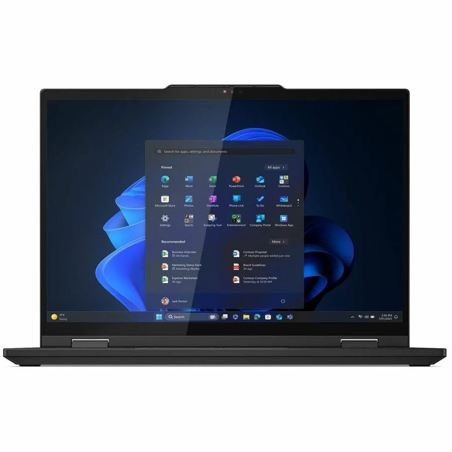 Silver 14 inch 2-in-1 laptop with touchscreen display