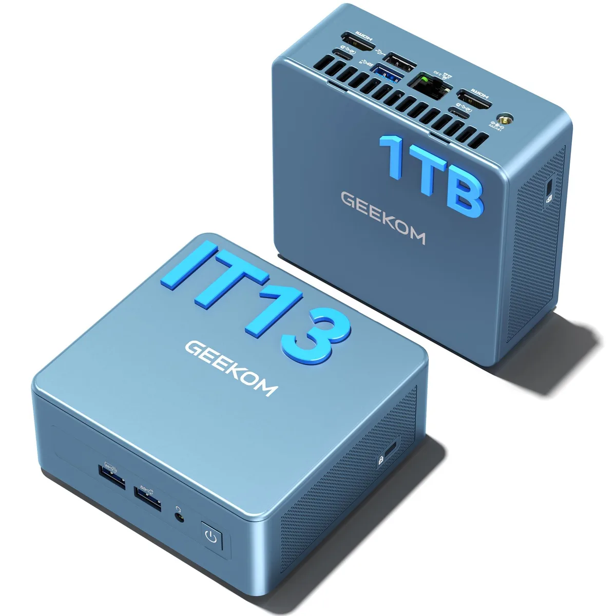 GEEKOM GEEKOM IT13 mini PC i5-13600H 16GB 1TB DDR4 Blue — photo du produit