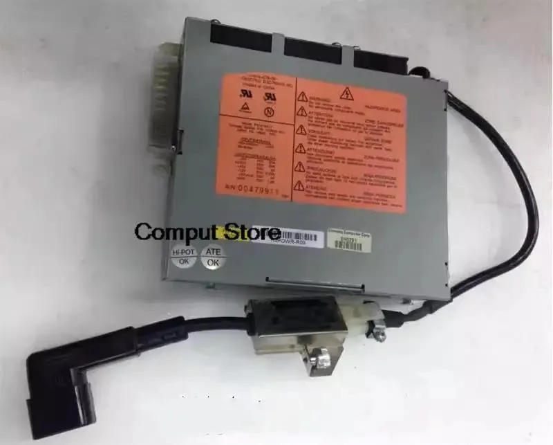 Silver rectangular 190W ATX power supply unit with fan grille and label