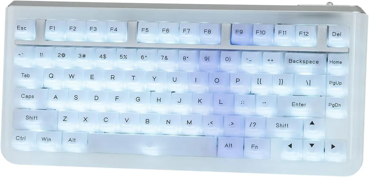 TUKO TUKO Jade75 75% Resin Molding Mechanical Gaming Keyboard Clear — fotografia produktu