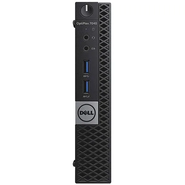 Small black Dell OptiPlex 7040 Micro desktop unit