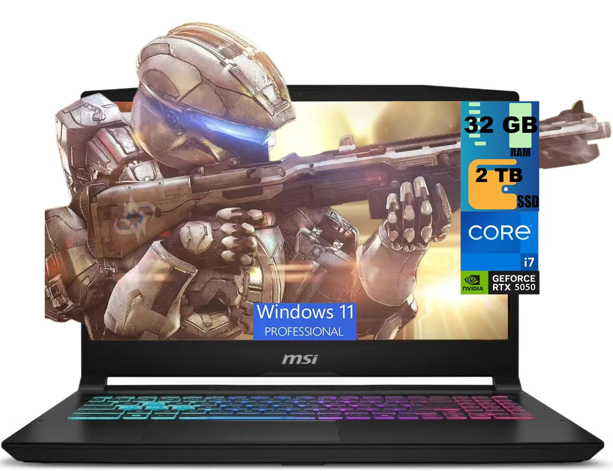 Black MSI Katana 15 laptop closed lid smooth matte finish