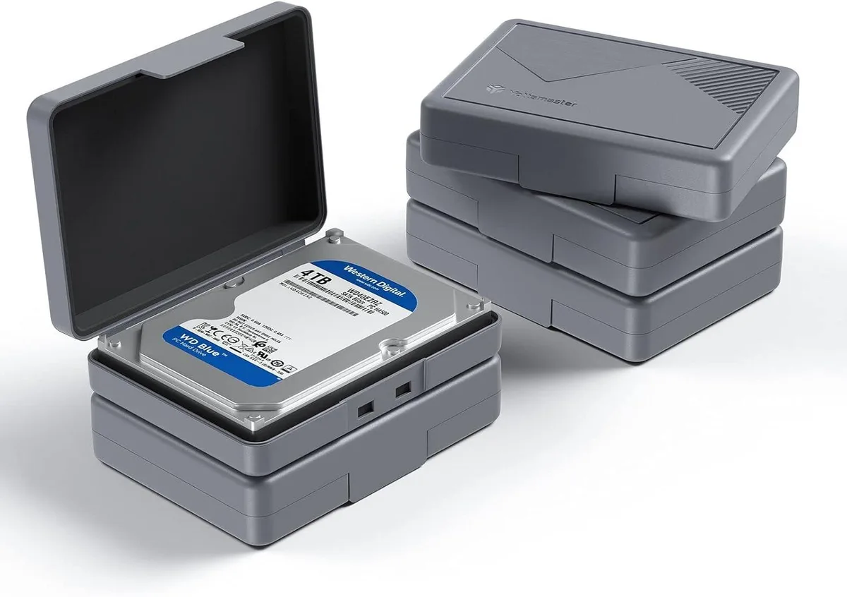 Yottamaster Yottamaster 3.5" Hard Drive Case 5-Pack Gray — ภาพสินค้า