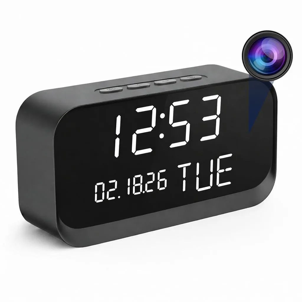  Clover aiclock Wireless Surveillance Clock Camera 1080p 2.4/5GHz WiFi 256GB — termékfotó
