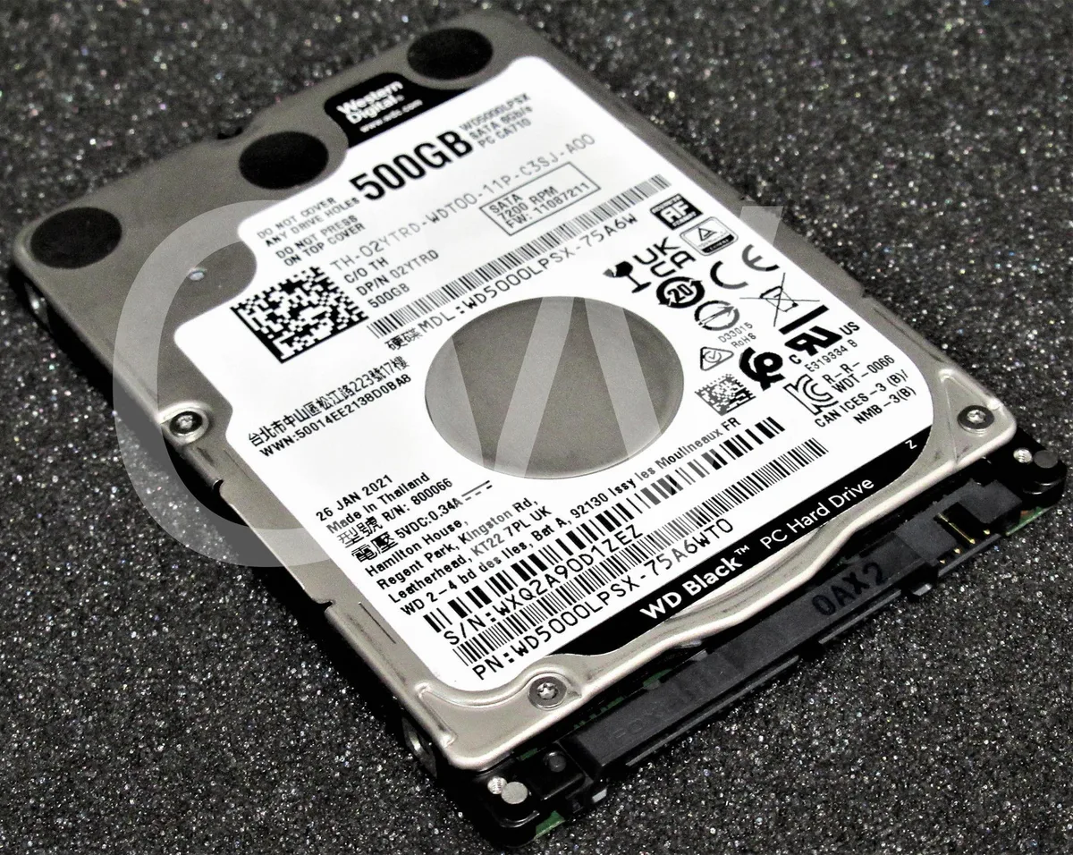 Silver 2.5 inch SATA hard drive bare mechanism