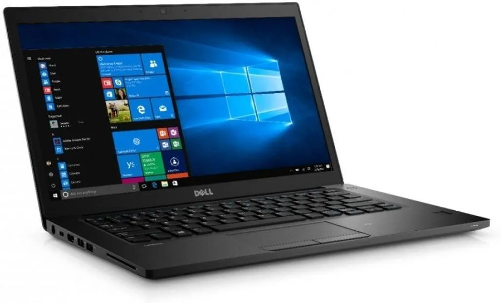 Silver Dell Latitude 7480 14 inch laptop closed view
