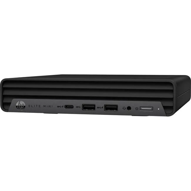 Small silver mini desktop PC with compact square shape
