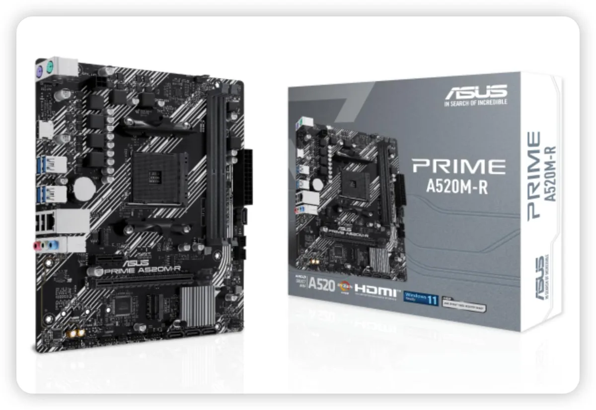 ASUS ASUS PRIME A520M-R AMD motherboard AM4 micro-ATX — product photo