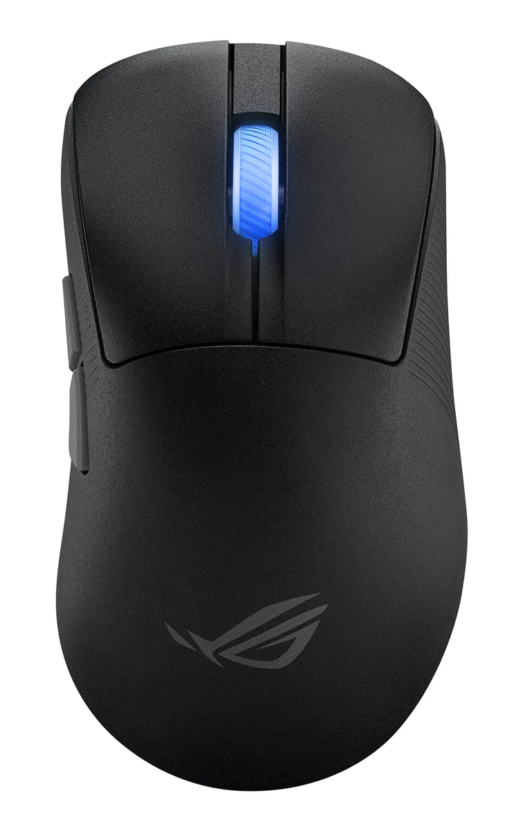 Black right-handed ergonomic gaming mouse with five side buttons and a DPI button