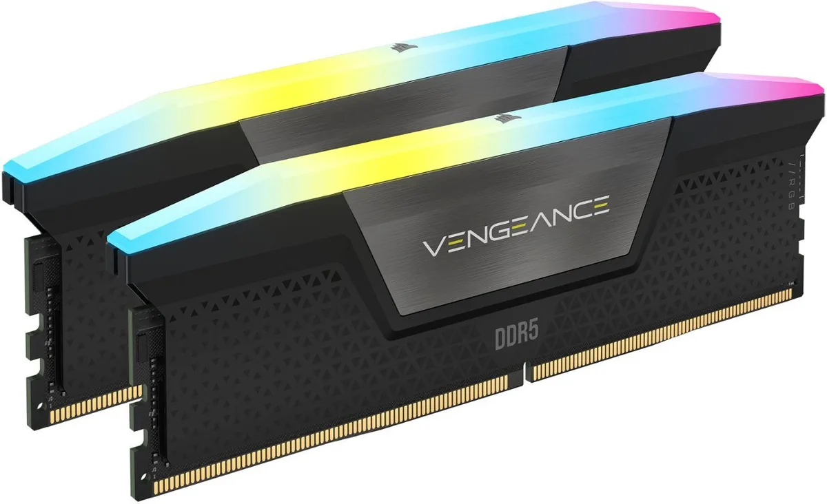 Corsair Corsair Vengeance RGB CMH64GX5M2B5200C40 64GB (2×32GB) DDR5 5200 CL40 desktop RAM — product photo