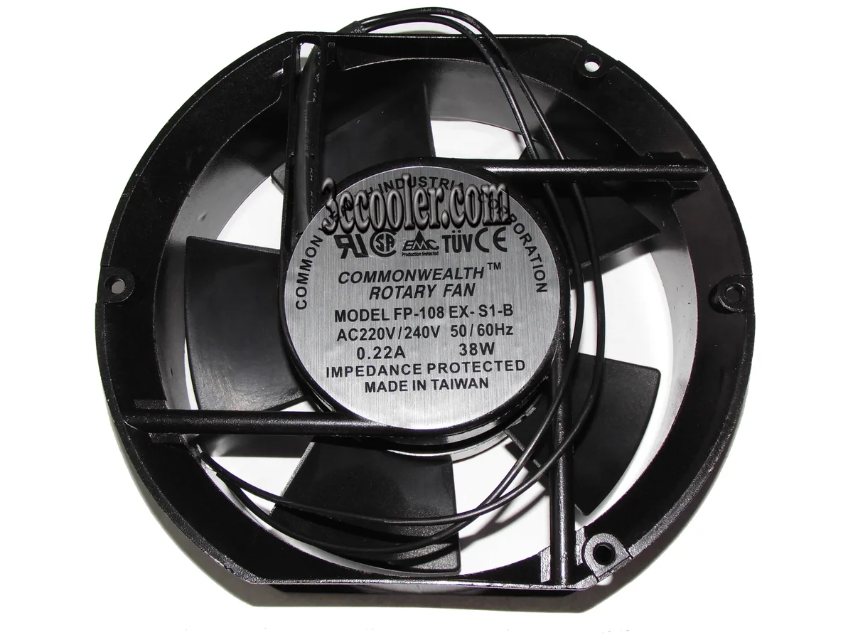 OEM Industries OEM Industries FP-108EX-S1-B 172x150x51mm 38W Ball Bearing AC Fan — photo du produit