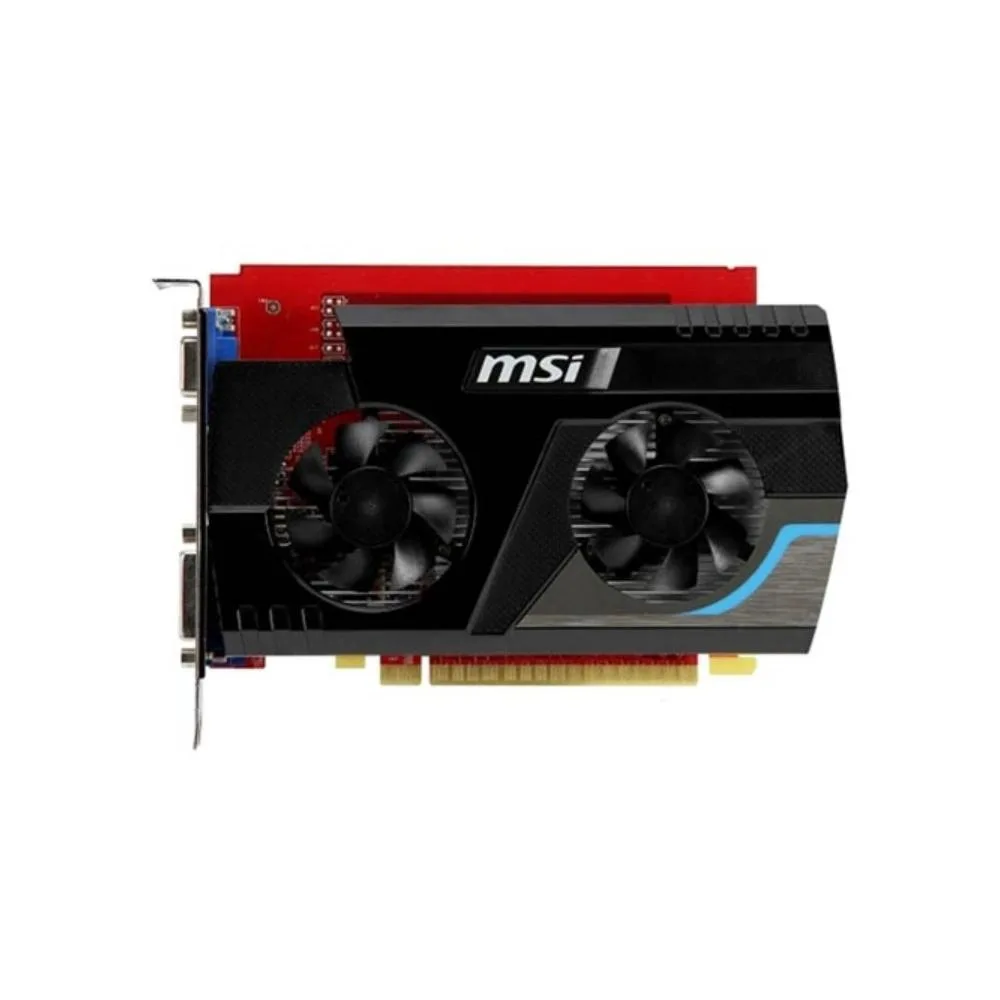 MSI GeForce GT610 graphics card with single fan and matte black shroud