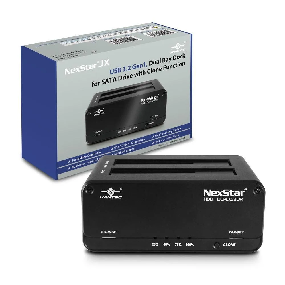 Vantec Vantec NexStar JX NST-D258S3-BK dual-bay SATA drive enclosure — صورة المنتج