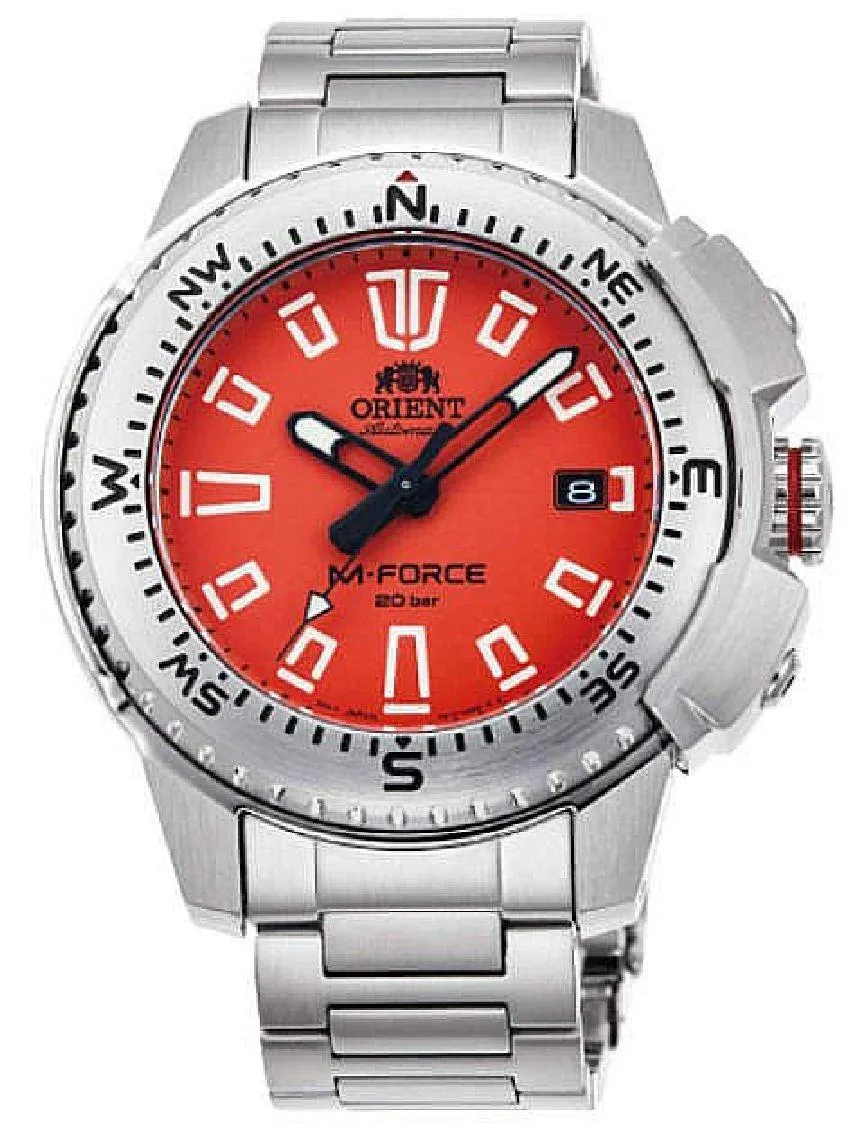 Orient Orient RA-AC0N02Y10B M-Force ACON Diver's Automatic Orange Dial Watch — product photo