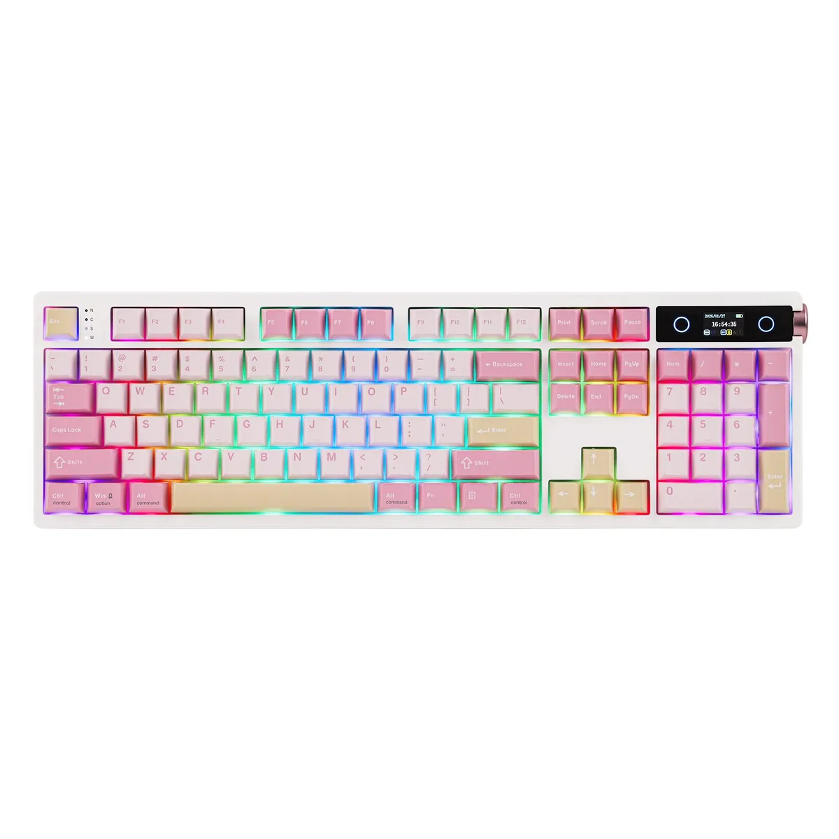 Epomaker Epomaker TH108 PRO Full-Size Mechanical Gaming Keyboard (Pink) — product photo