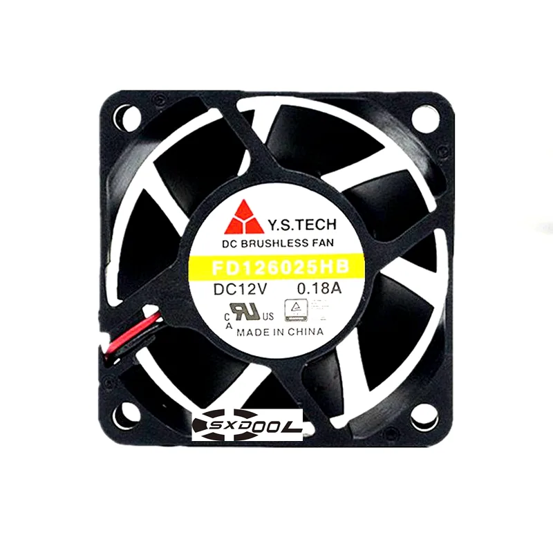 SXDOOL SXDOOL FD126025HB 12V 0.18A 60x60x25mm case fan — fotografija proizvoda