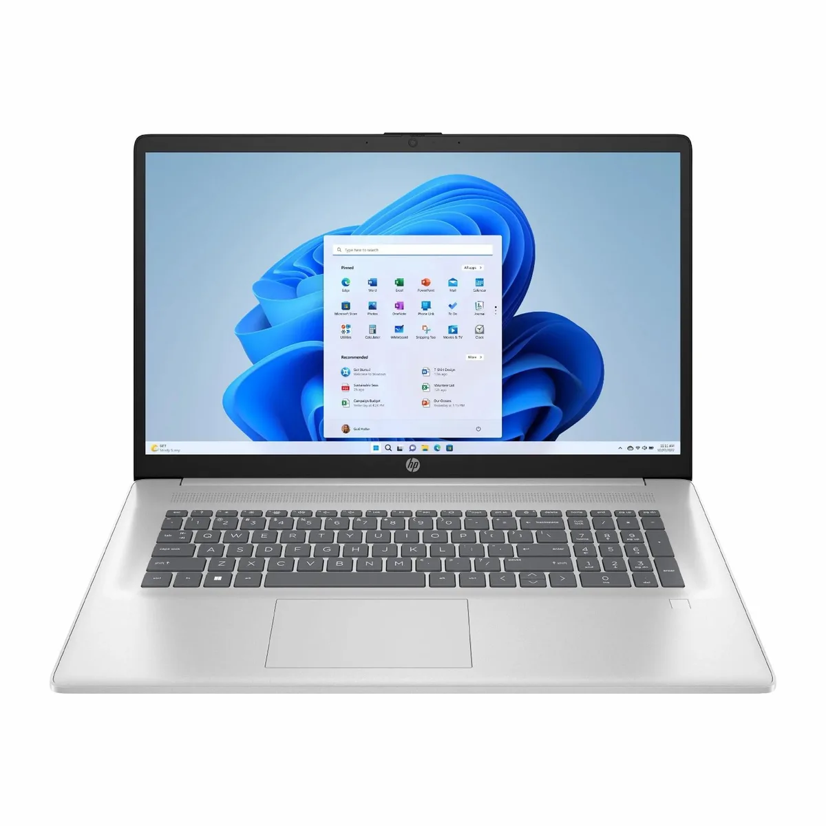 HP HP 17 Business Laptop 17.3" FHD IPS Intel Core i3-N305 16GB DDR4 1TB SSD Silver — product photo