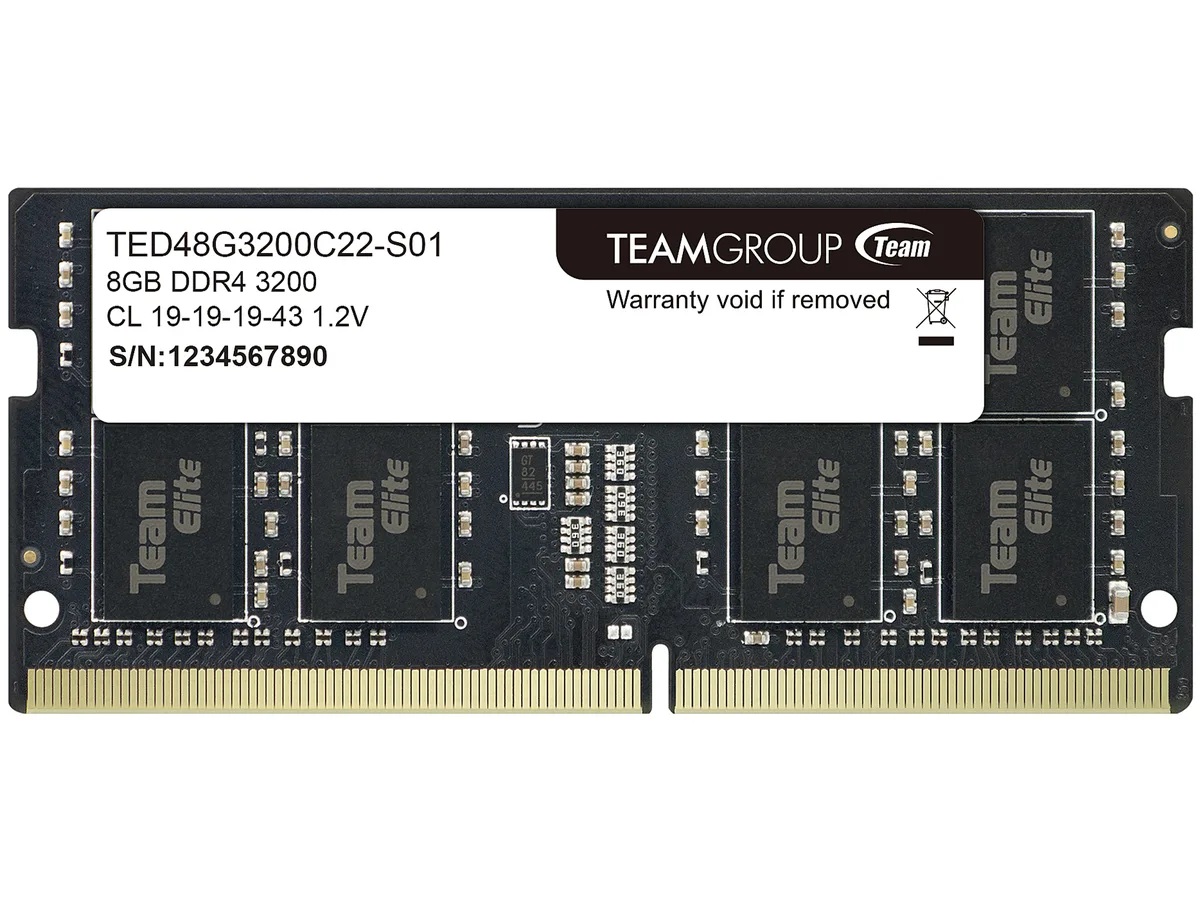 Team Group Team Group TED48G3200C22-S01 8GB DDR4 3200 CL22 laptop RAM — ภาพสินค้า