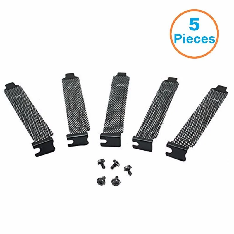EN-Labs EN-Labs 11-001-347 PCI Slot Covers 5pcs Black Mesh Steel 4.75in — 商品照片